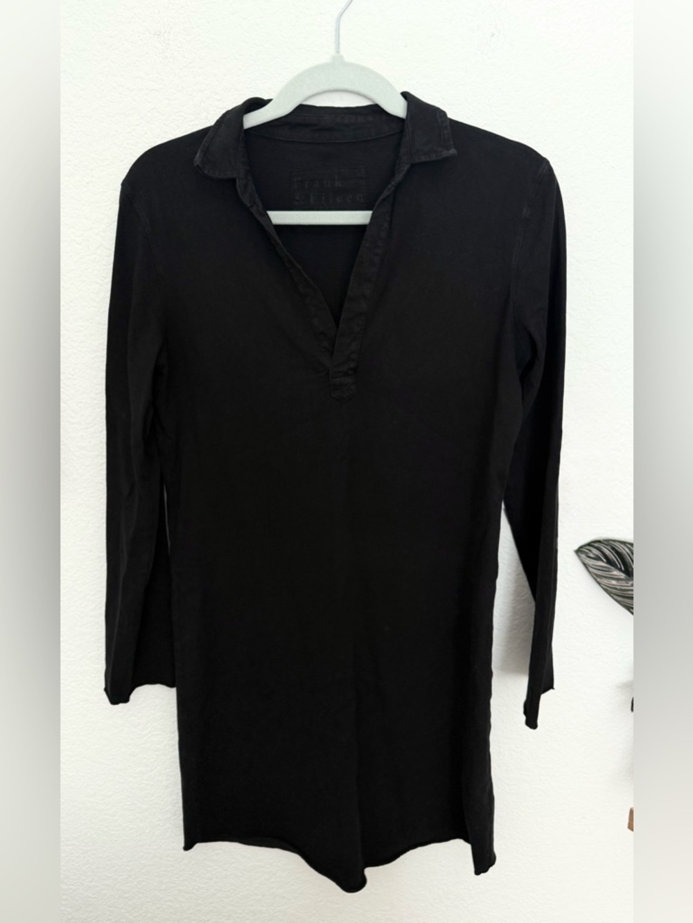 Frank & Eileen Nicole Popover Henley Dress Knit Size Small - Picture 3 of 6